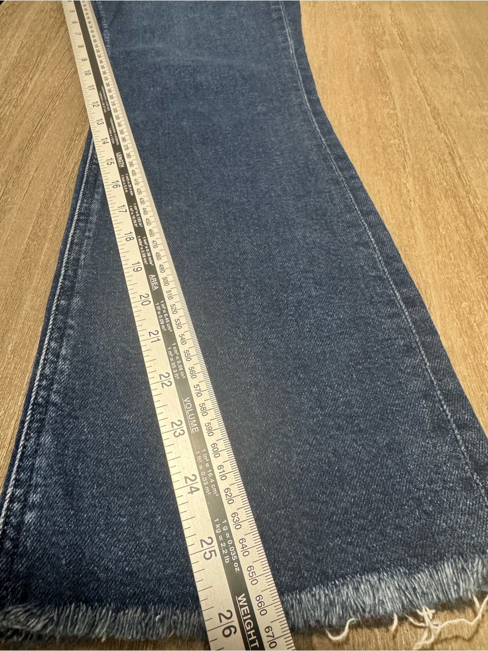 LOFT Dark Blue Curvy High Waist Kick Crop Jeans - Picture 5 of 5